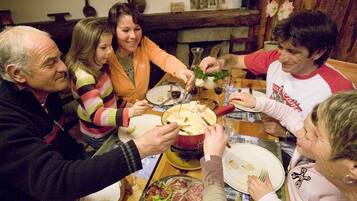 Lunch and dinner served, Regional cuisine