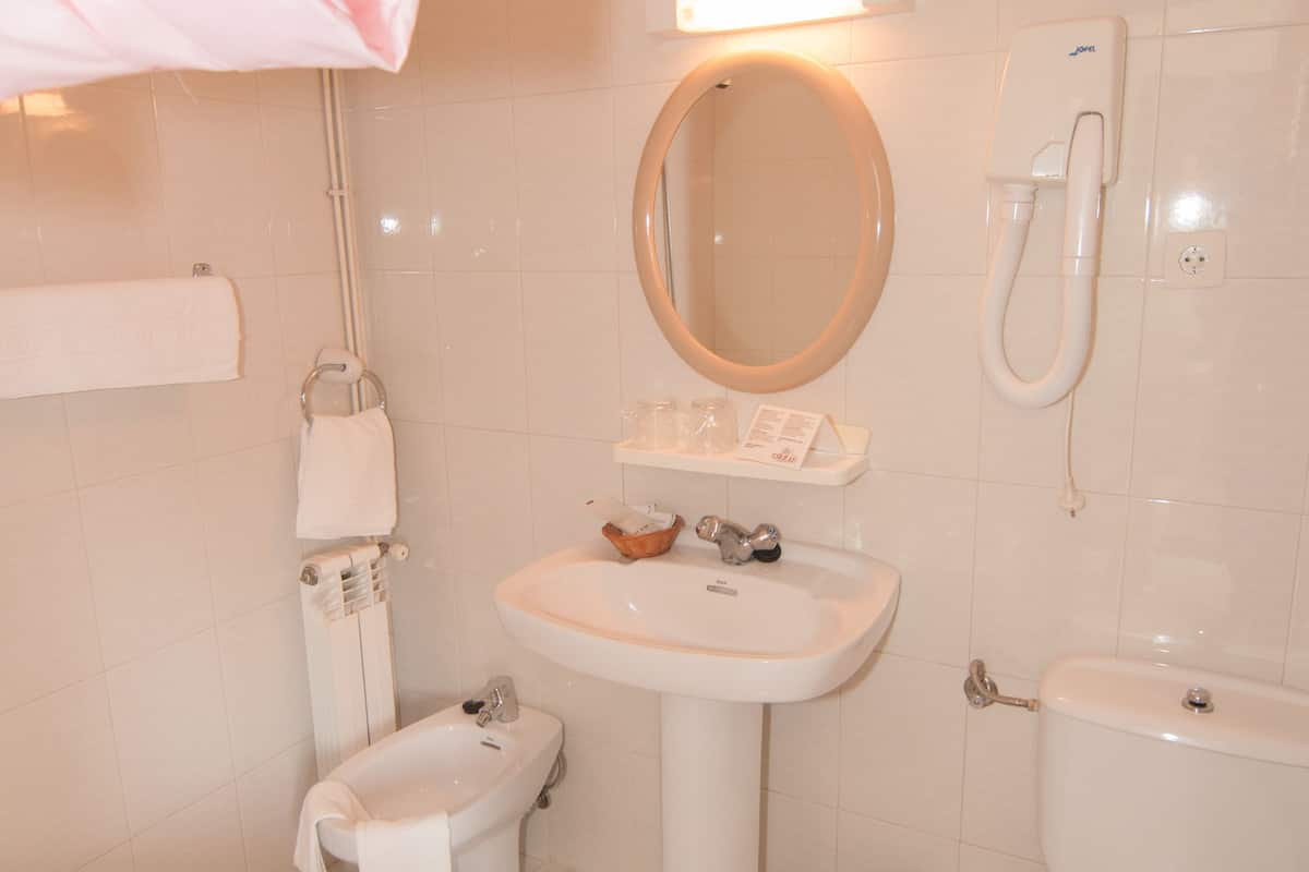 economy double room, 1 double bed | bathroom | hair dryer, towels