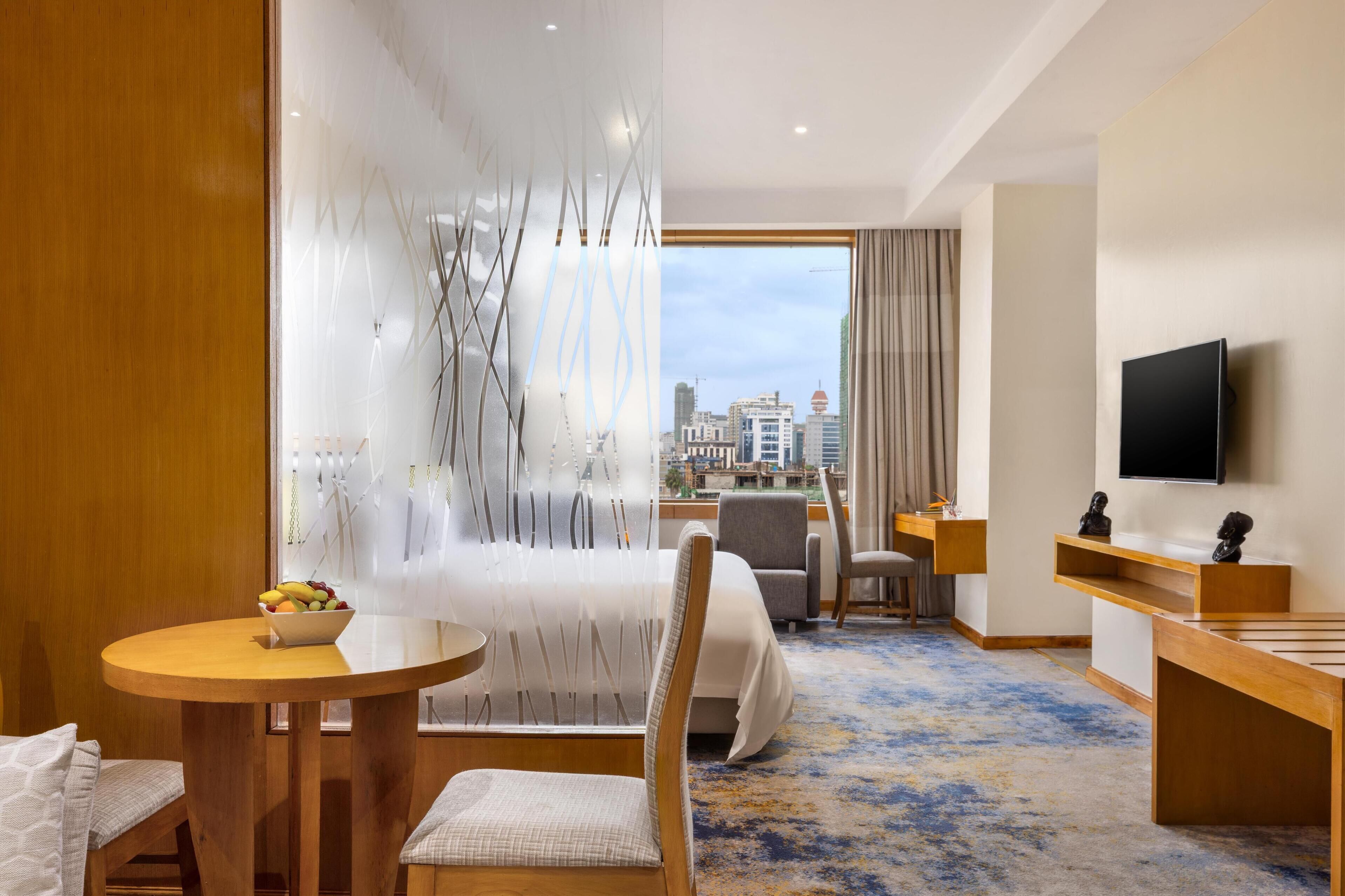 junior suite city view | 1 bedroom, frette italian sheets, premium bedding, down duvets