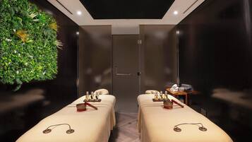Espace de soins pour les couples, soins corporels, soins d'aromathérapie