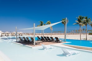 3 outdoor pools, pool umbrellas, sun loungers - Fanar Hotel and Residences (Salalah)
