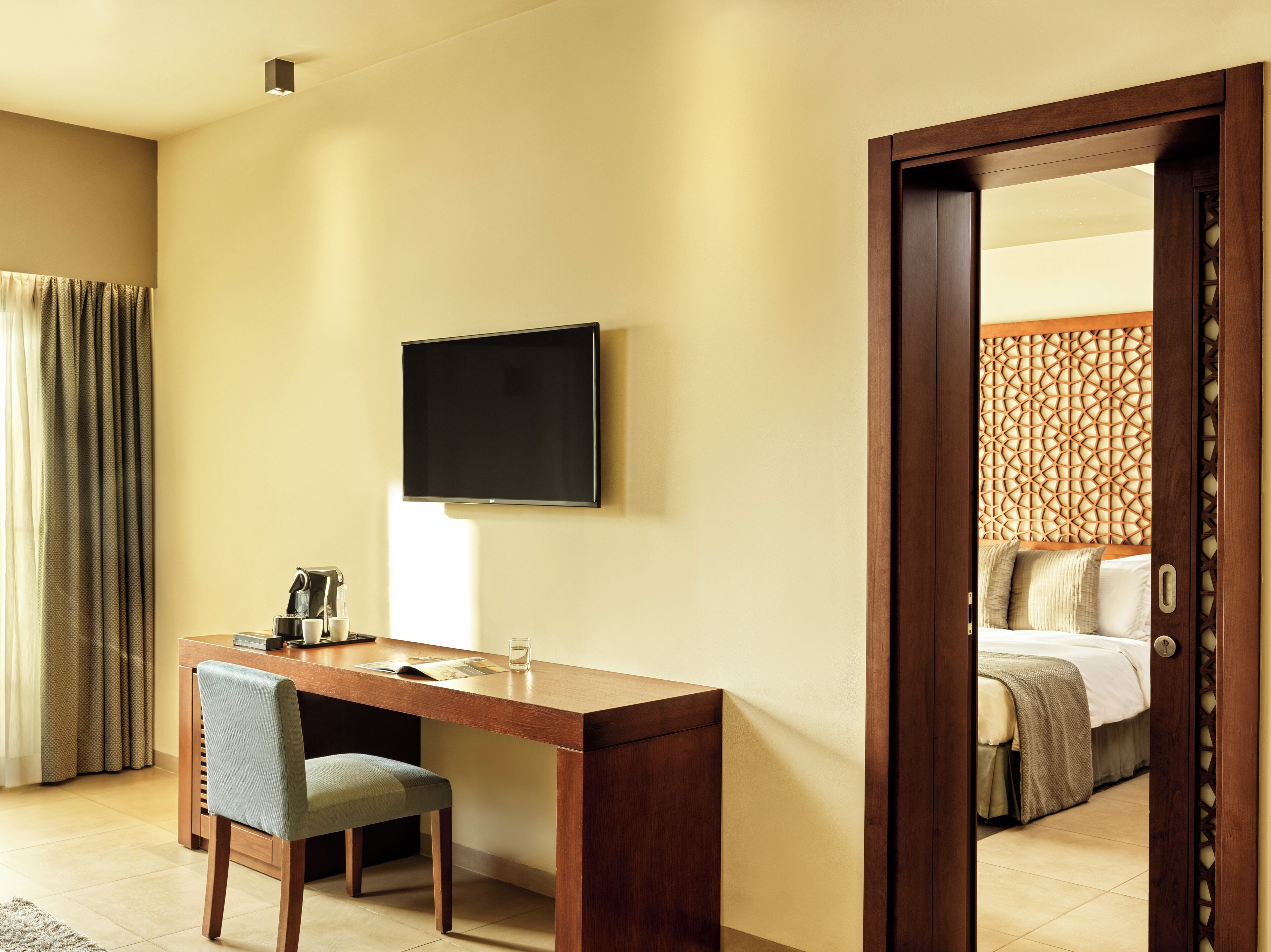marina suite with aqua park entrance | 1 bedroom, minibar, in-room safe, desk