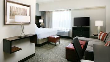 Desk, laptop workspace, iron/ironing board, free cribs/infant beds