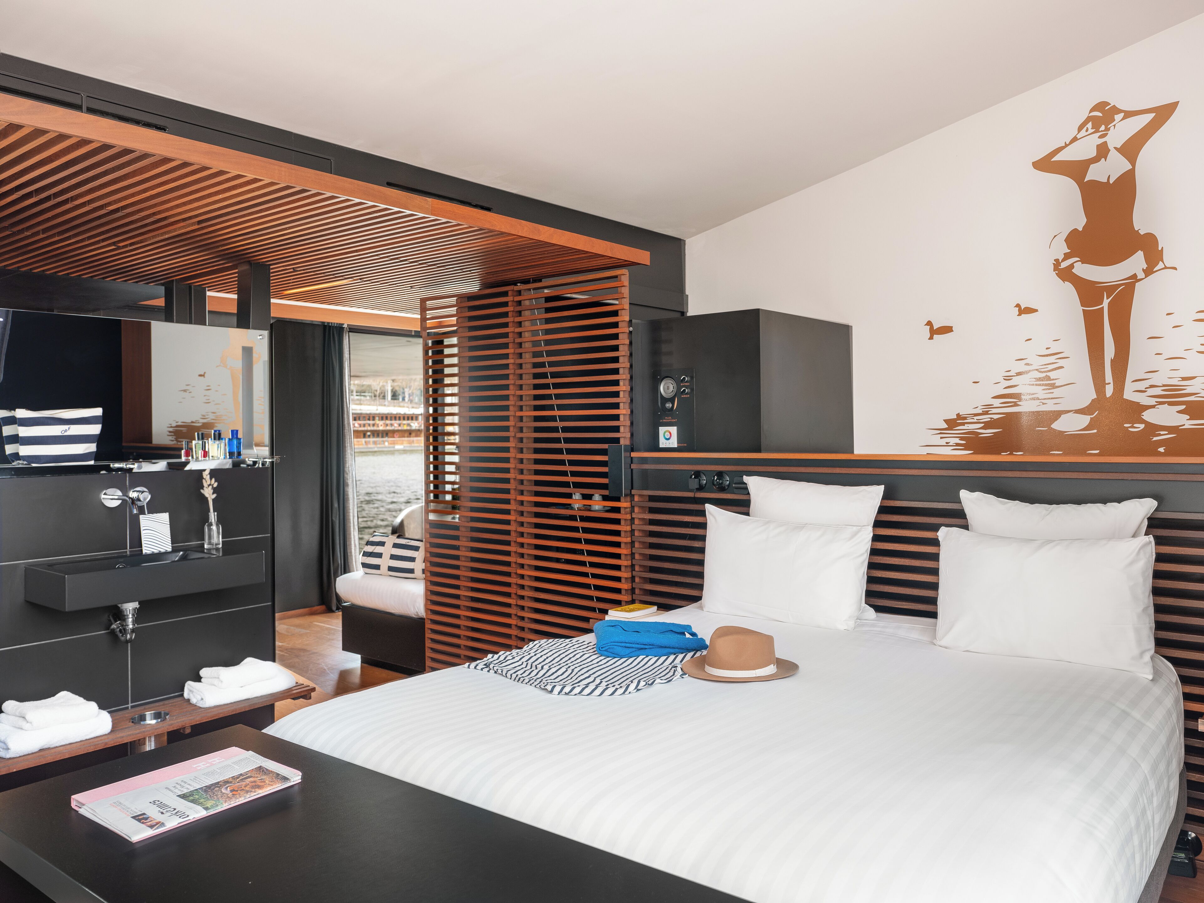 suite horizon seine view | premium bedding, minibar, in-room safe, soundproofing