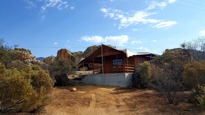 Luksus-hytte (Bokmakierie) | Balkon