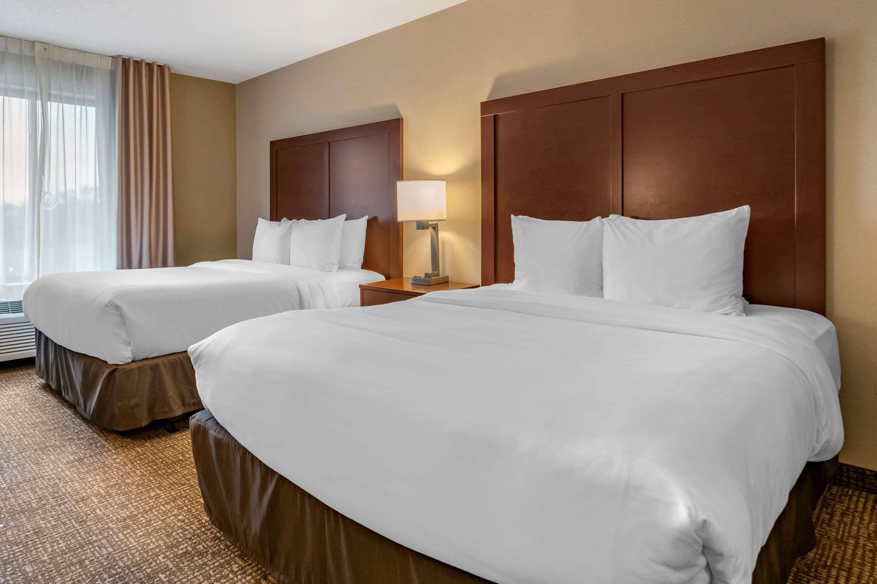 room, 2 queen beds, accessible, non smoking | desk, blackout curtains, iron/ironing board, free cots/infant beds