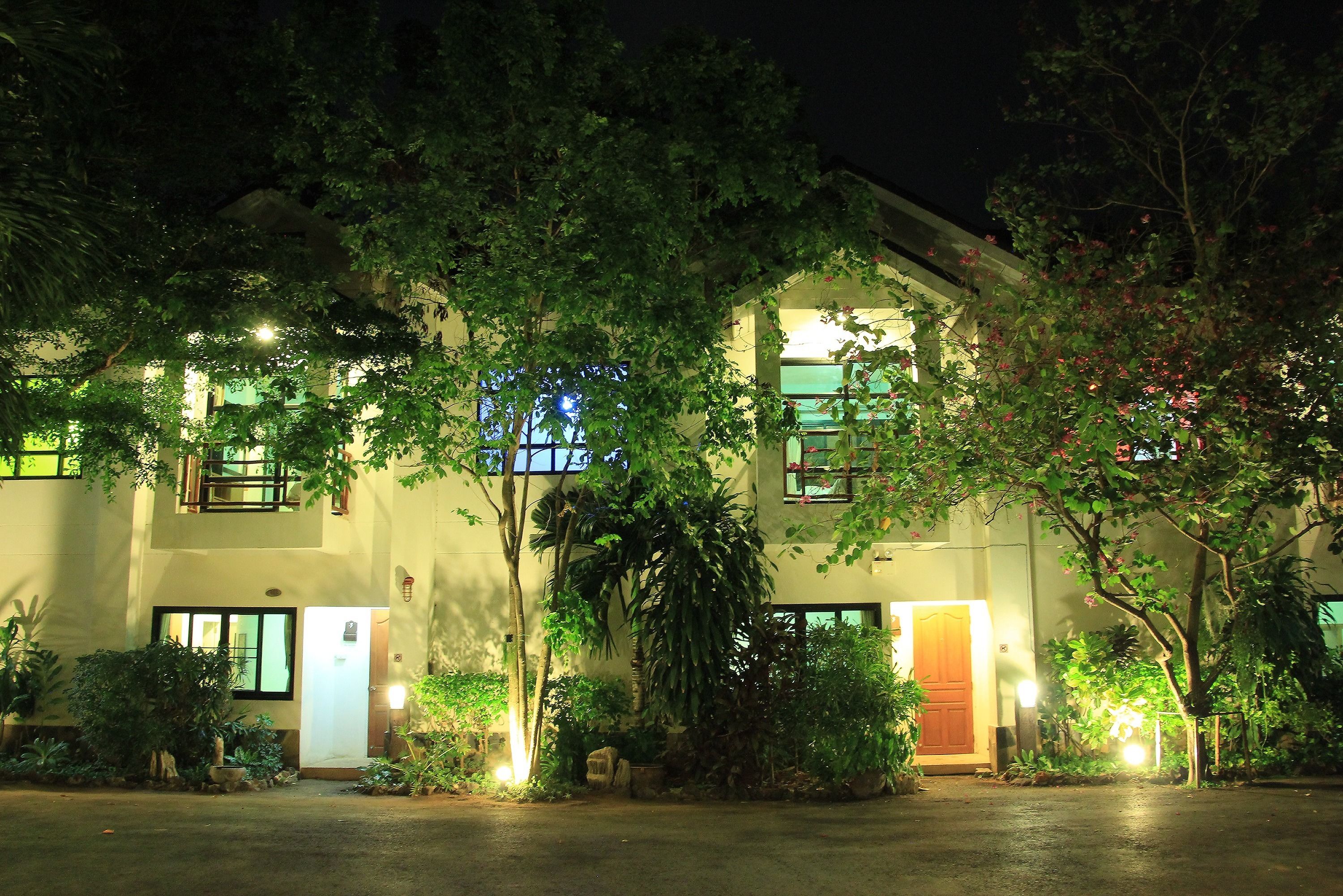 Front of property – evening/night