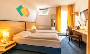 Premium bedding, minibar, in-room safe, desk