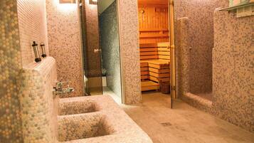 Sauna, steam room, massages