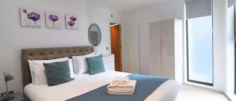 1 bedroom, desk, soundproofing, iron/ironing board