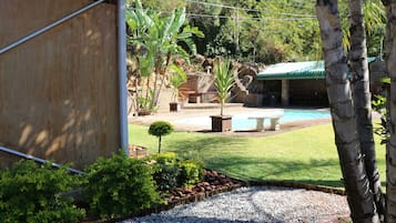Basic Twin Room, 2 Single Beds, Garden View | Garden view