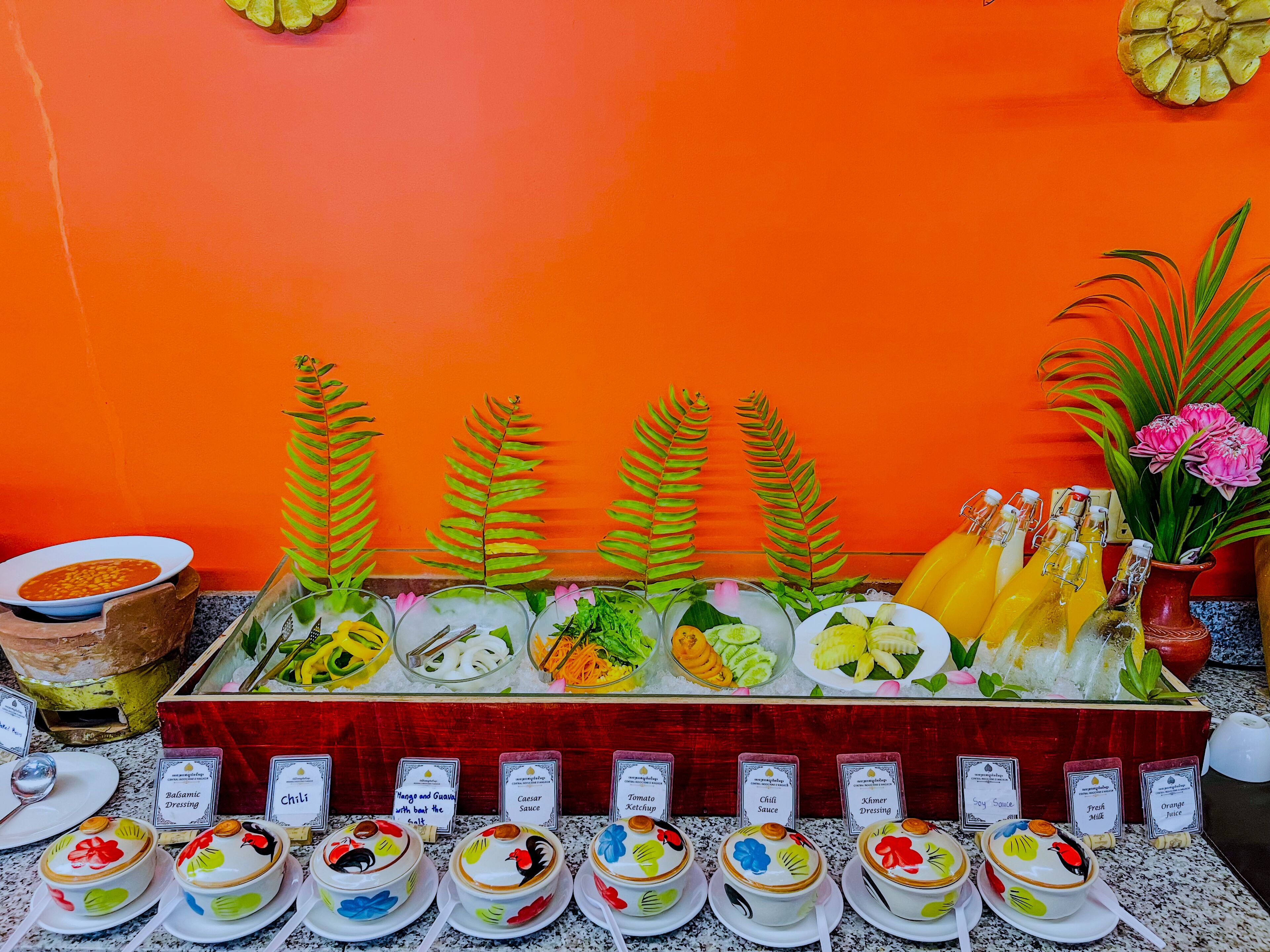 daily buffet breakfast (usd 5 per person)