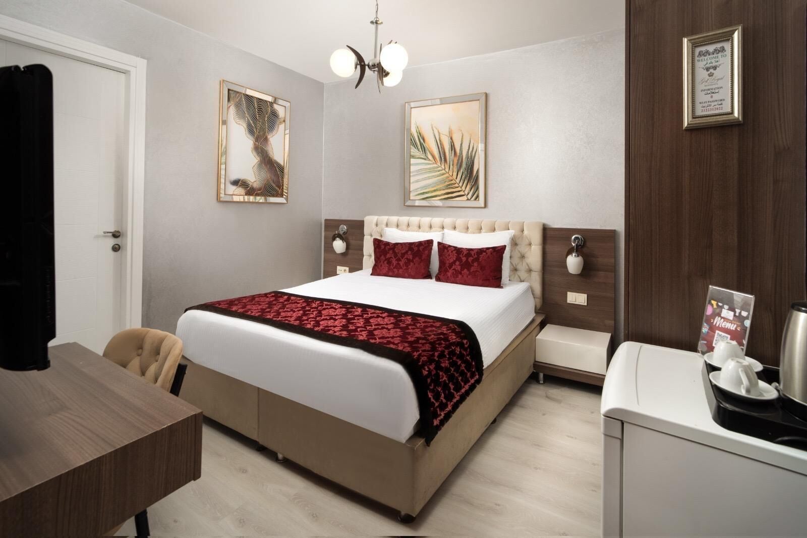 Premium bedding, minibar, in-room safe, laptop workspace