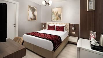 Premium bedding, minibar, in-room safe, laptop workspace