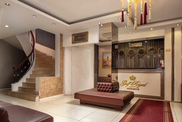 Sittområde i lobbyn