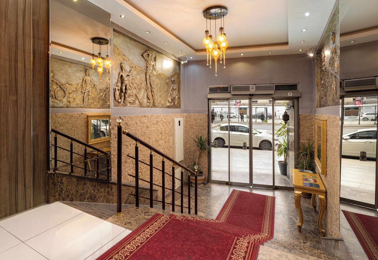 Interior entrance