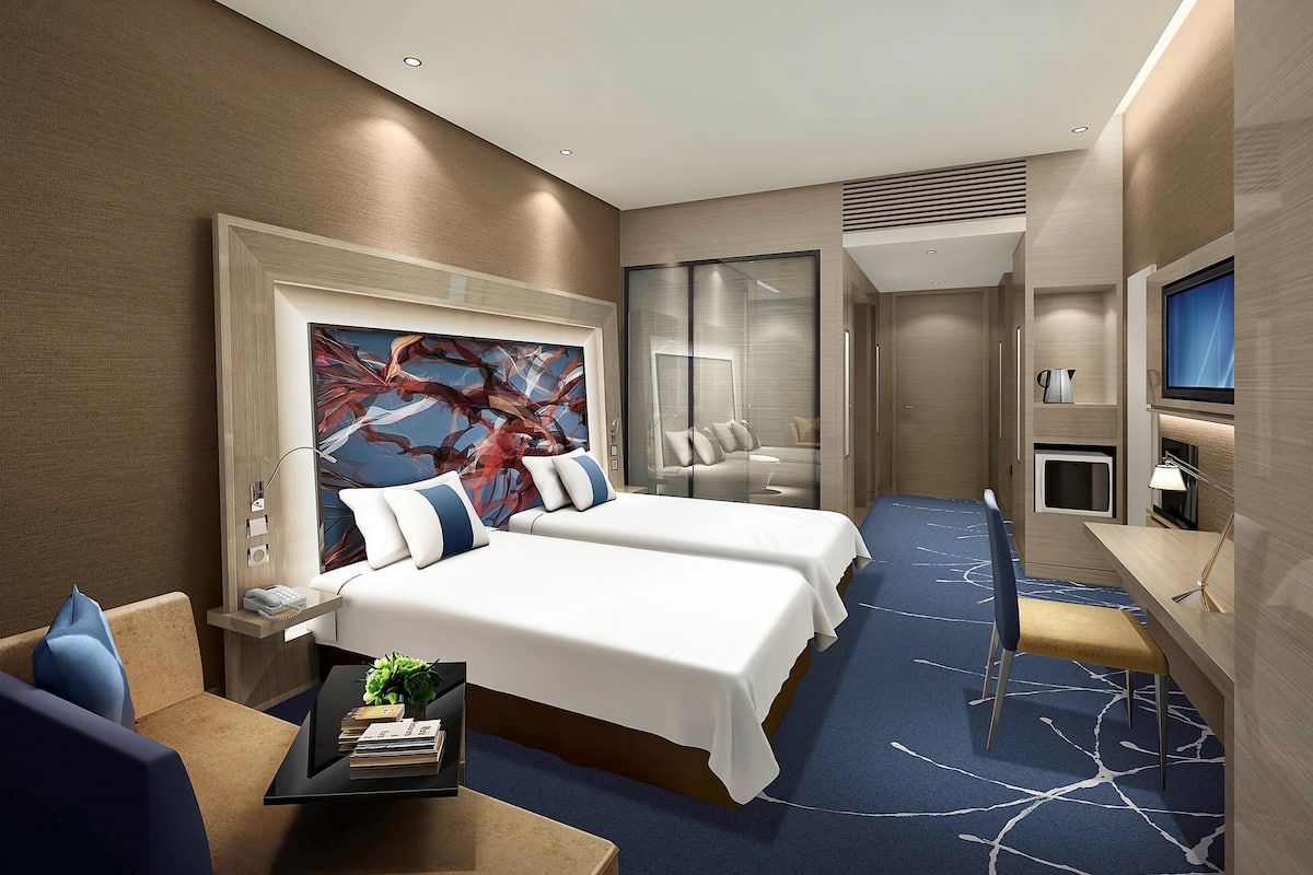 1 habitación y ropa de cama de alta calidad
