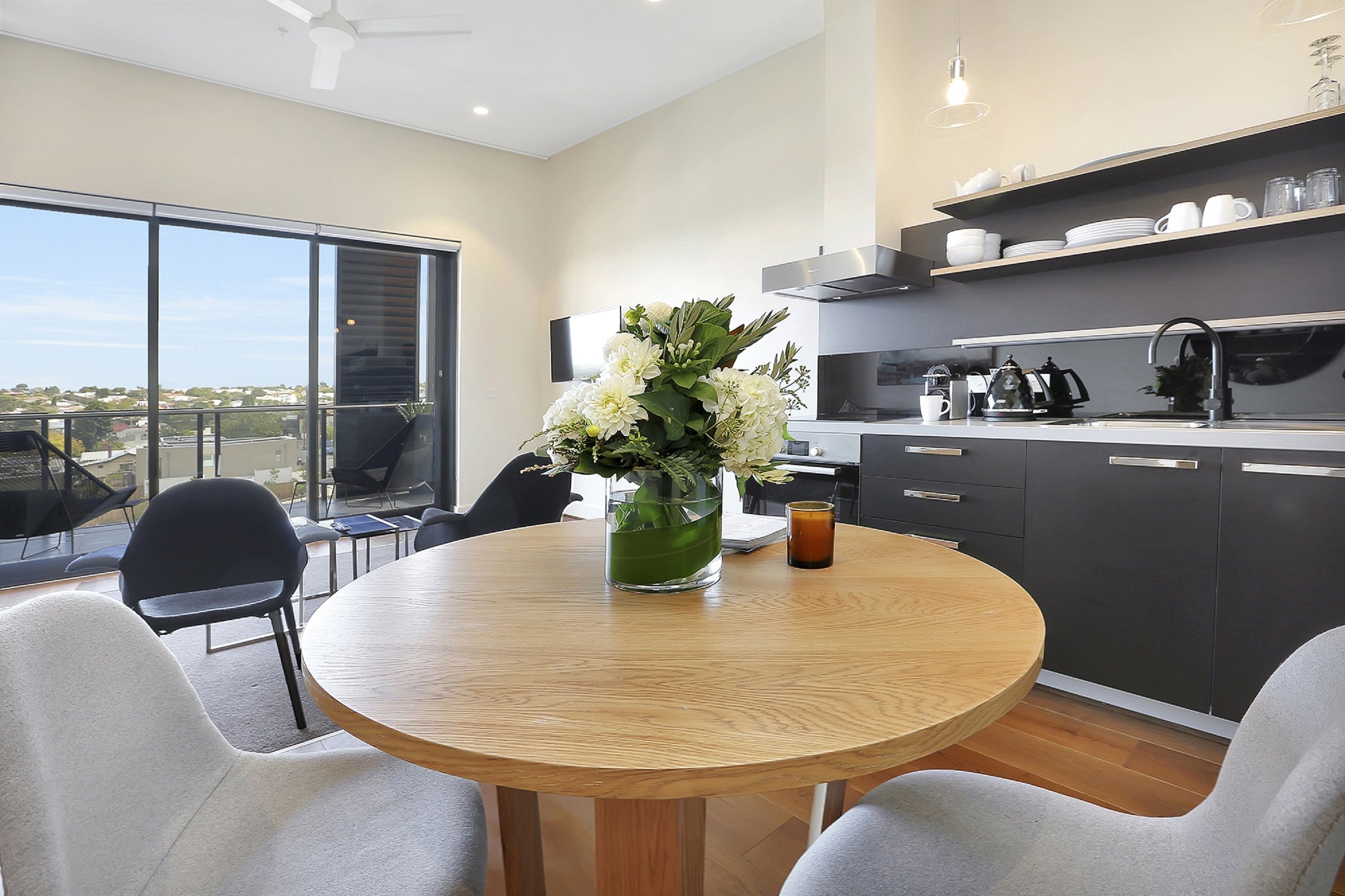 one bedroom apartment - balcony | in-room safe, desk, soundproofing, iron/ironing board