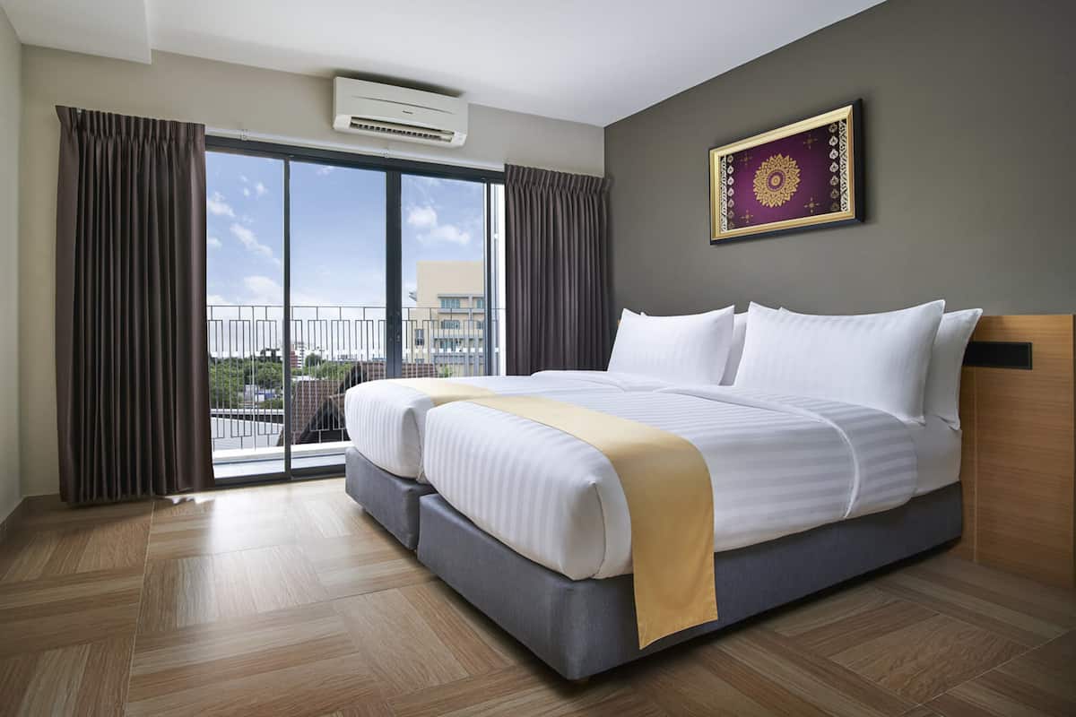 In-room safe, blackout curtains, iron/ironing board