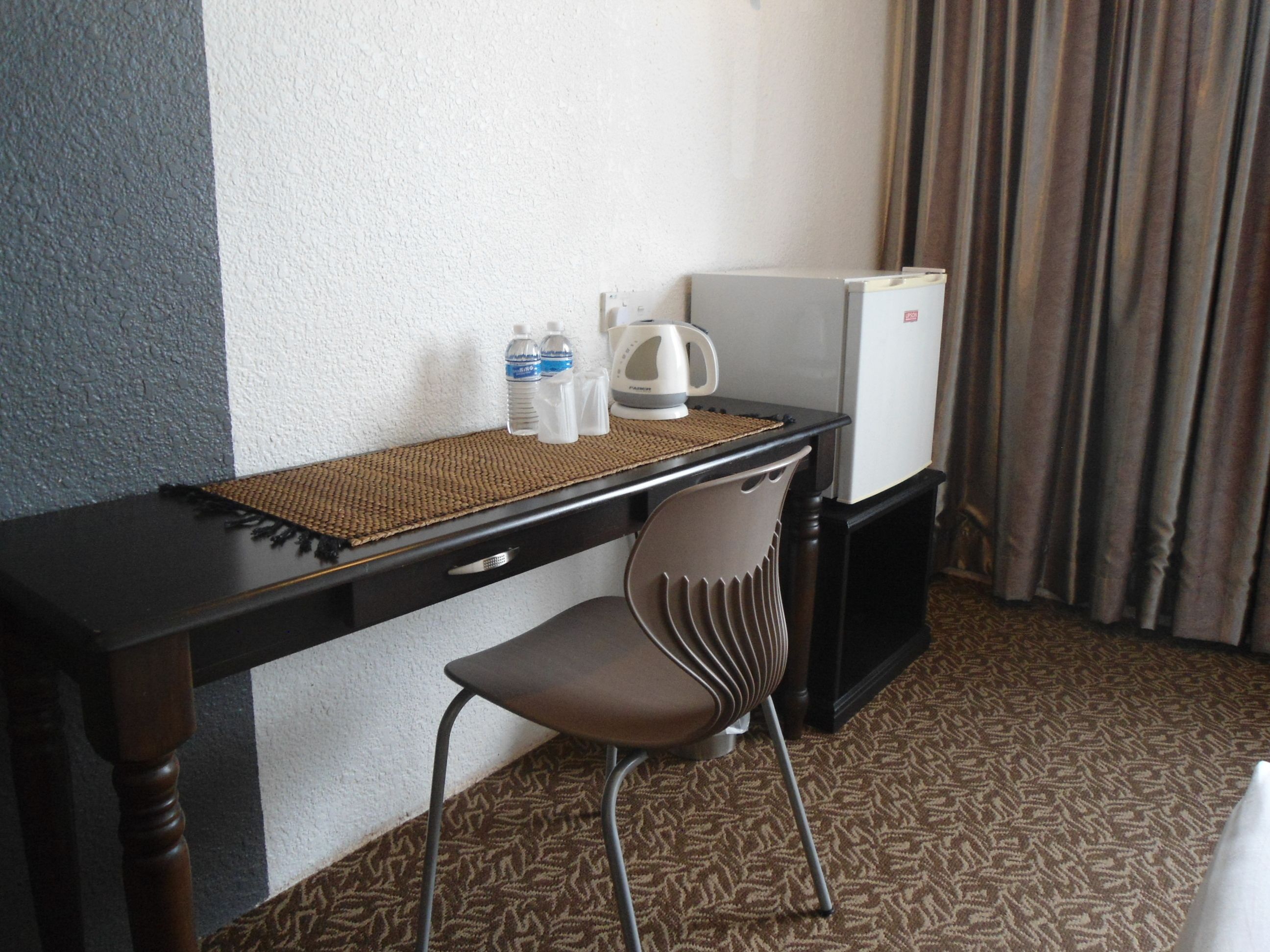 desk, iron/ironing board, free wifi, bed sheets
