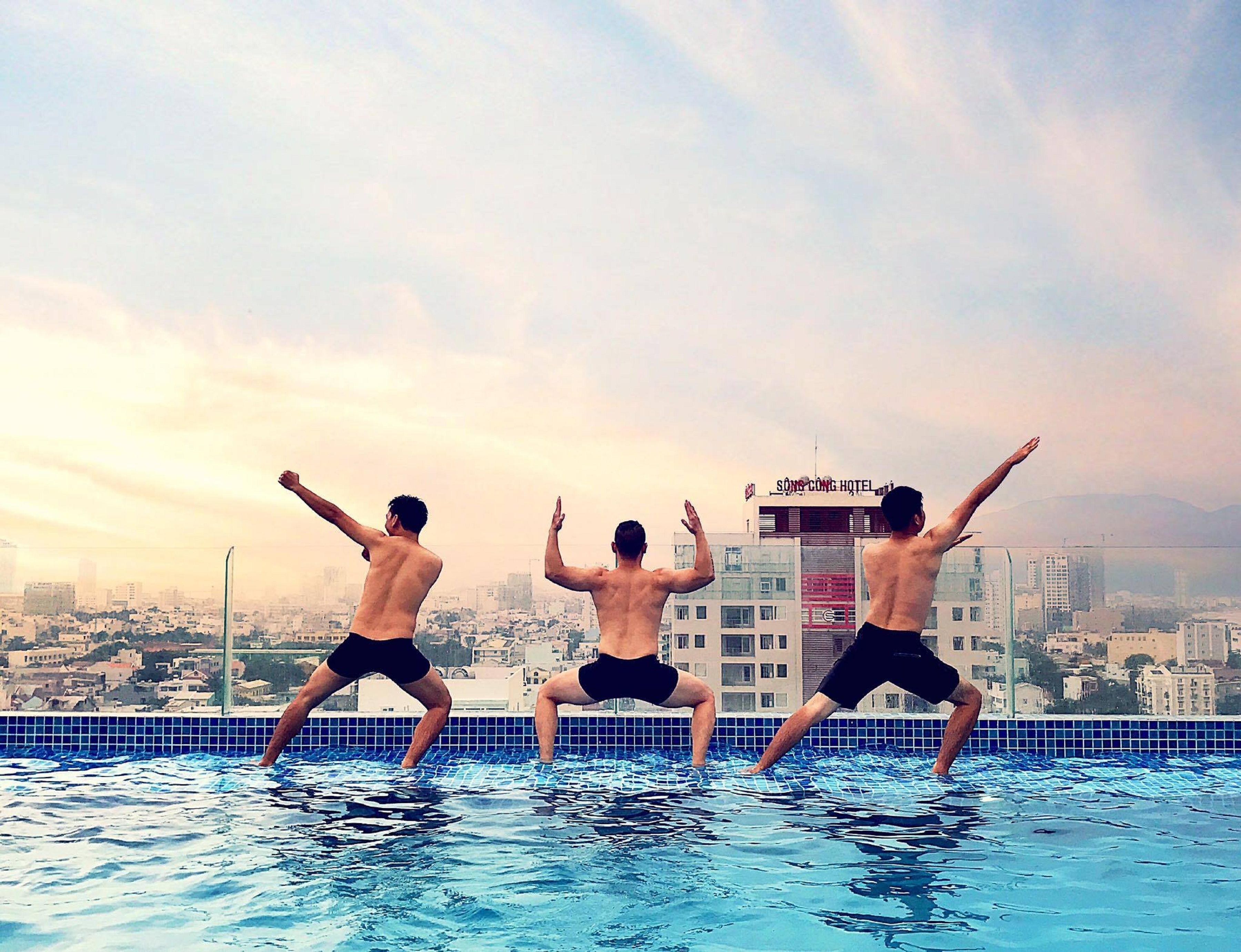 outdoor pool, open 8 am to 9 pm, pool umbrellas