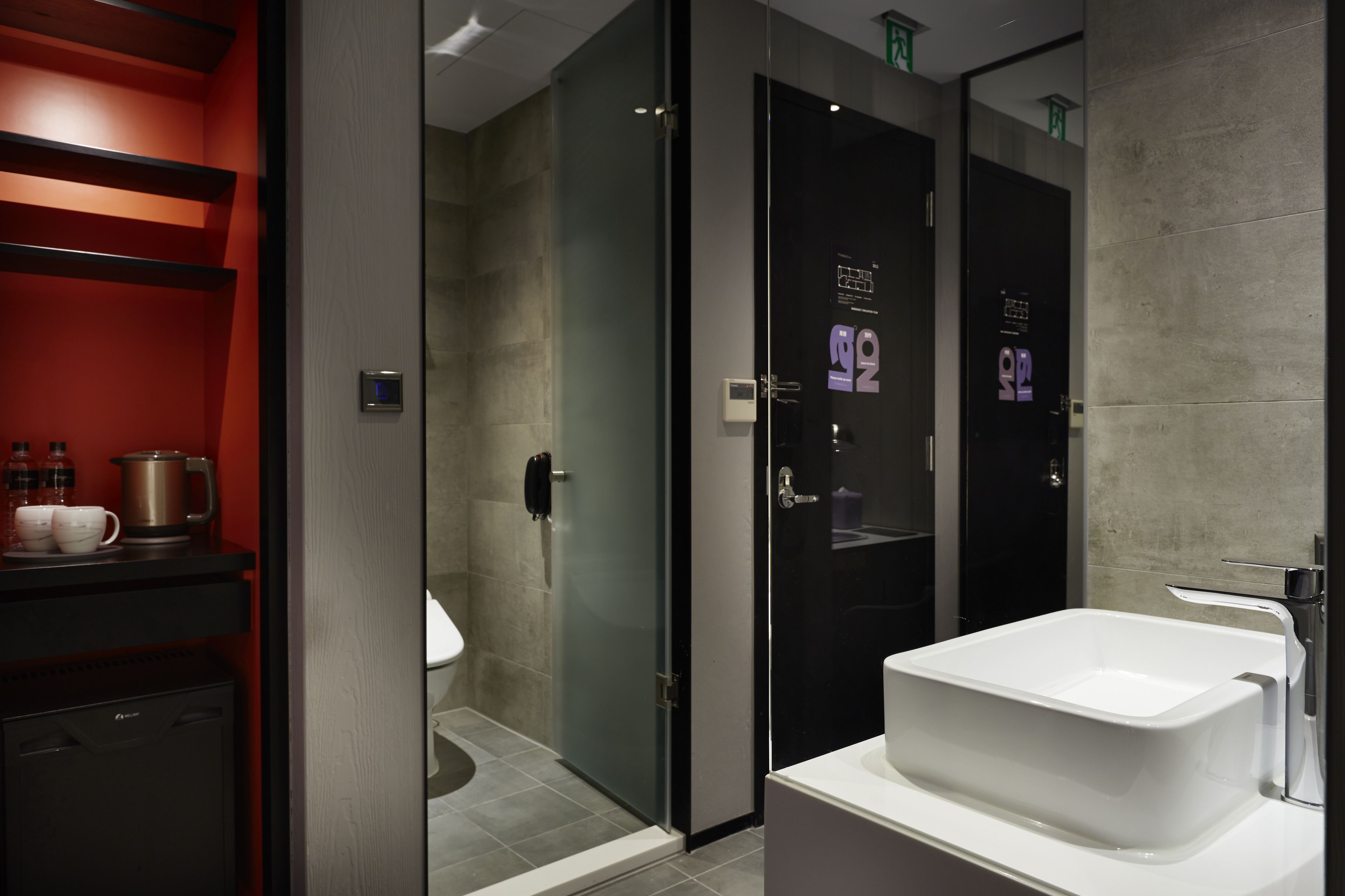 standard double room, 1 double bed (charm room) | bathroom | eco-friendly toiletries, hair dryer, slippers, towels