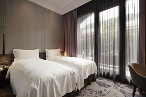 Klassieke Twin kamer, 2 eenpersoonsbedden, op benedenverdieping | Kameruitzicht