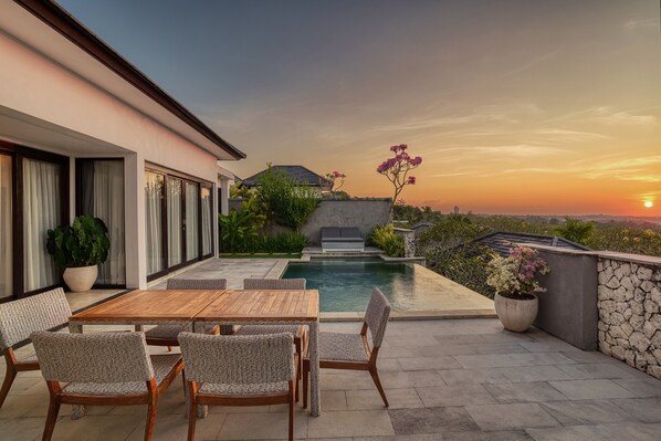 Villa, 3 Bedrooms, Ocean View | Terrace/patio