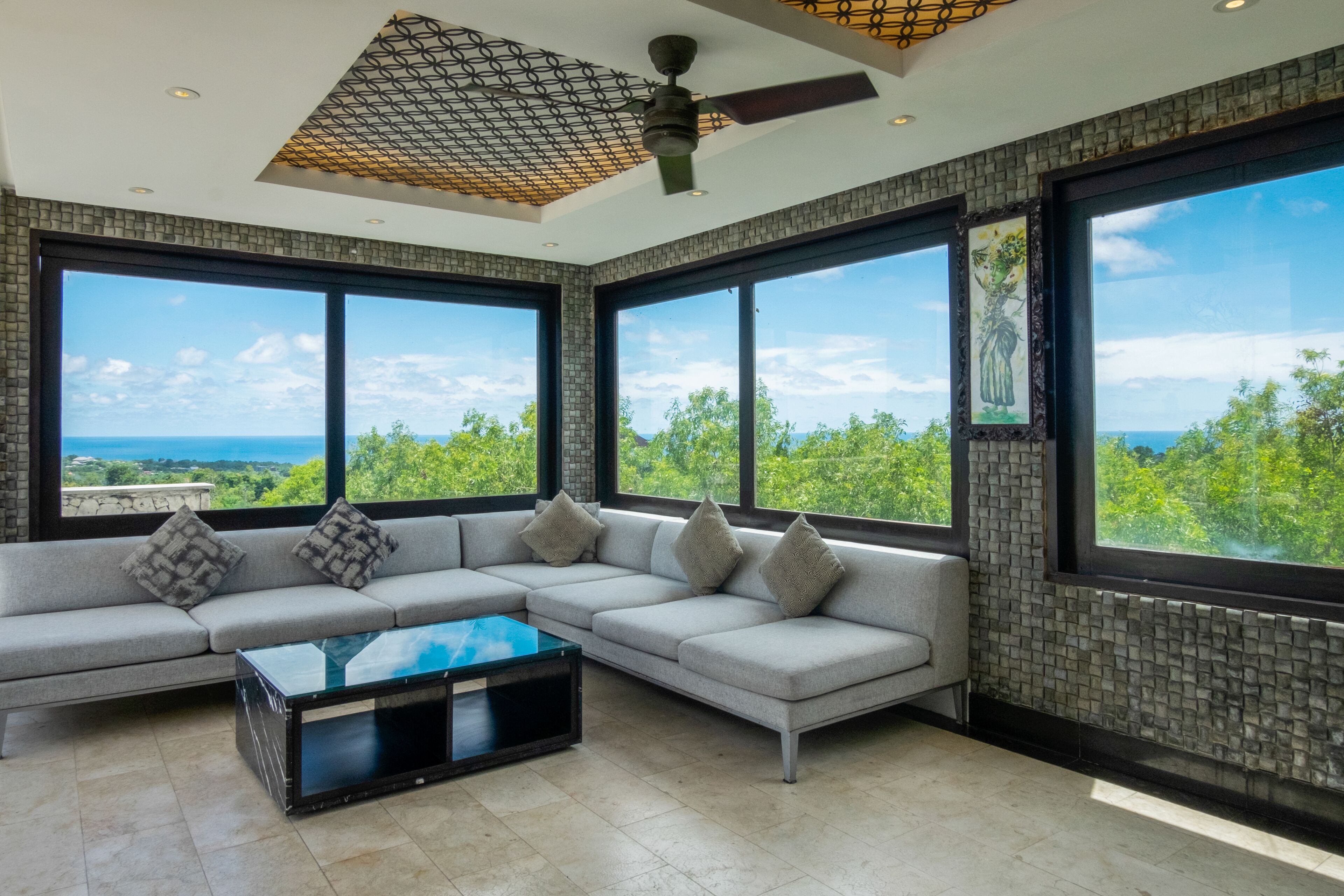 Villa, 3 Bedrooms, Ocean View | Living room | Flat-screen TV, DVD player