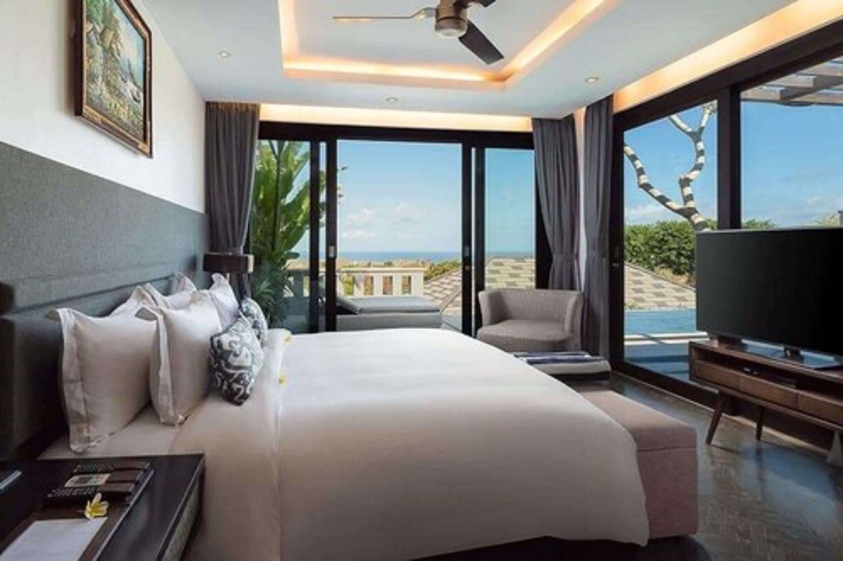 Two Bedrooms Ocean Villa | Premium bedding, minibar, in-room safe, individually decorated