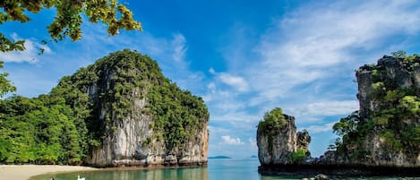 Accommodatie ligt op het strand