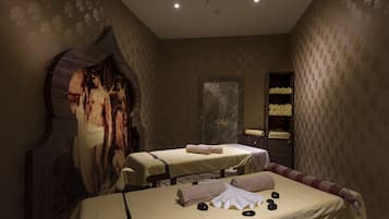 Behandlingsrum til par, tyrkisk bad/hammam, kropsbehandlinger