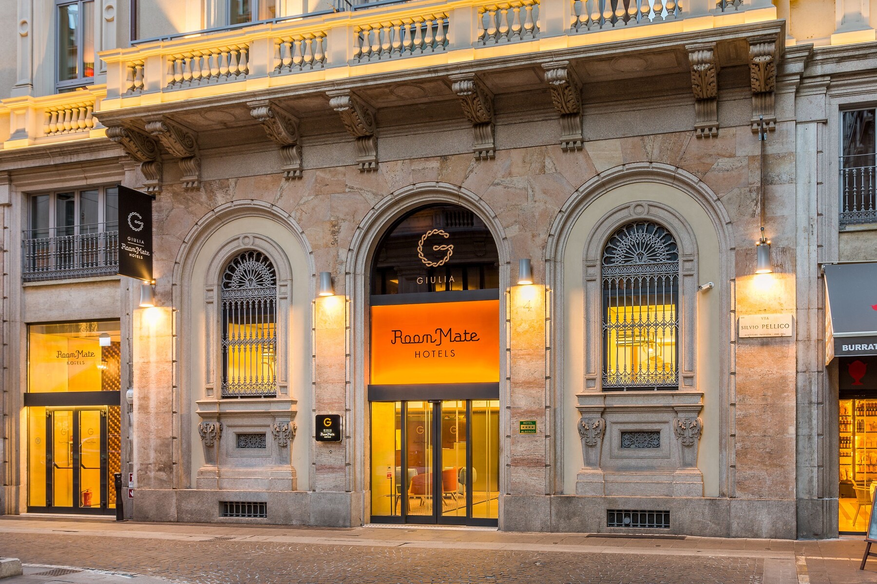 Front of property – evening/night