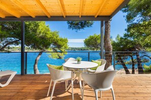 Premium Mobile Home, 2 Bedrooms, Terrace, Sea View | Terrace/patio