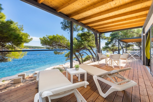 Premium Mobile Home, 2 Bedrooms, Terrace, Sea View | Beach/ocean view