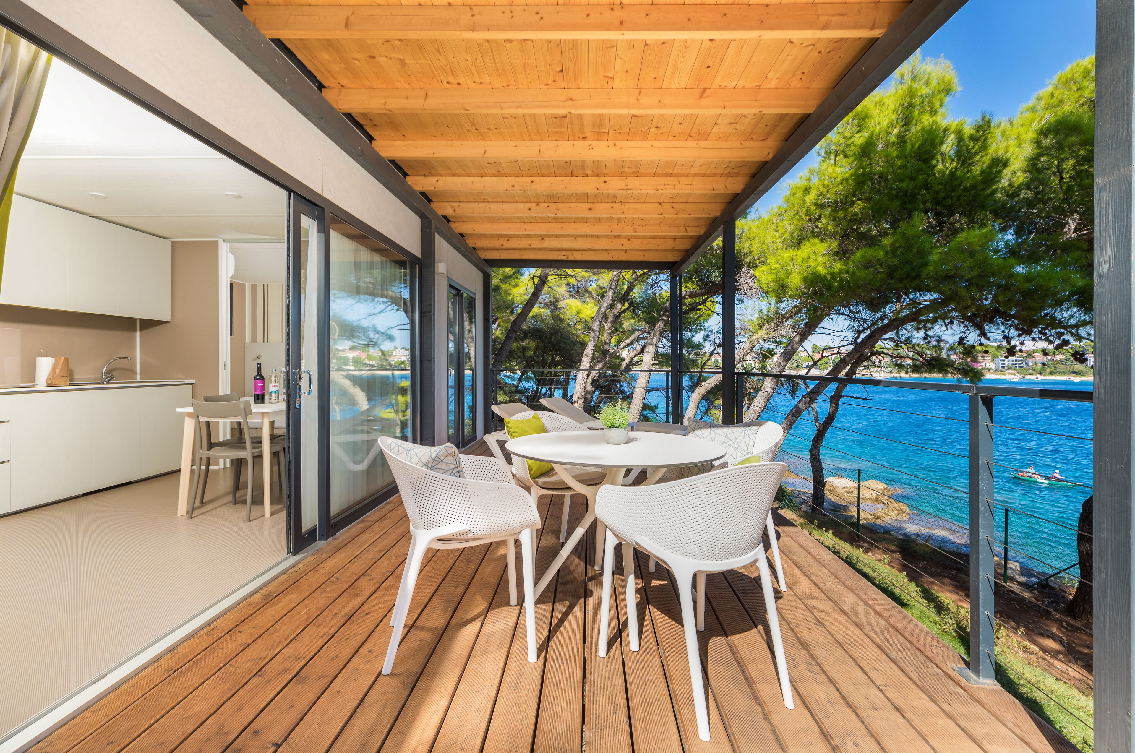 Premium Mobile Home, 2 Bedrooms, Terrace, Sea View | Terraza o patio