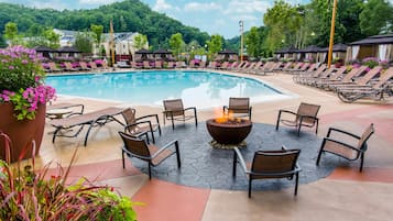 Indoor pool, seasonal outdoor pool