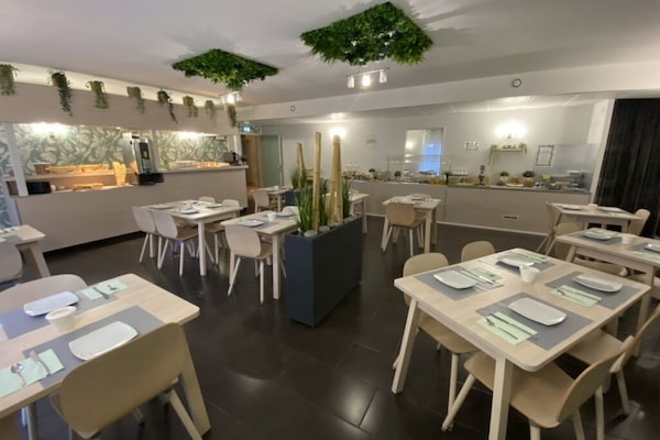 Daily buffet breakfast (EUR 13 per person)