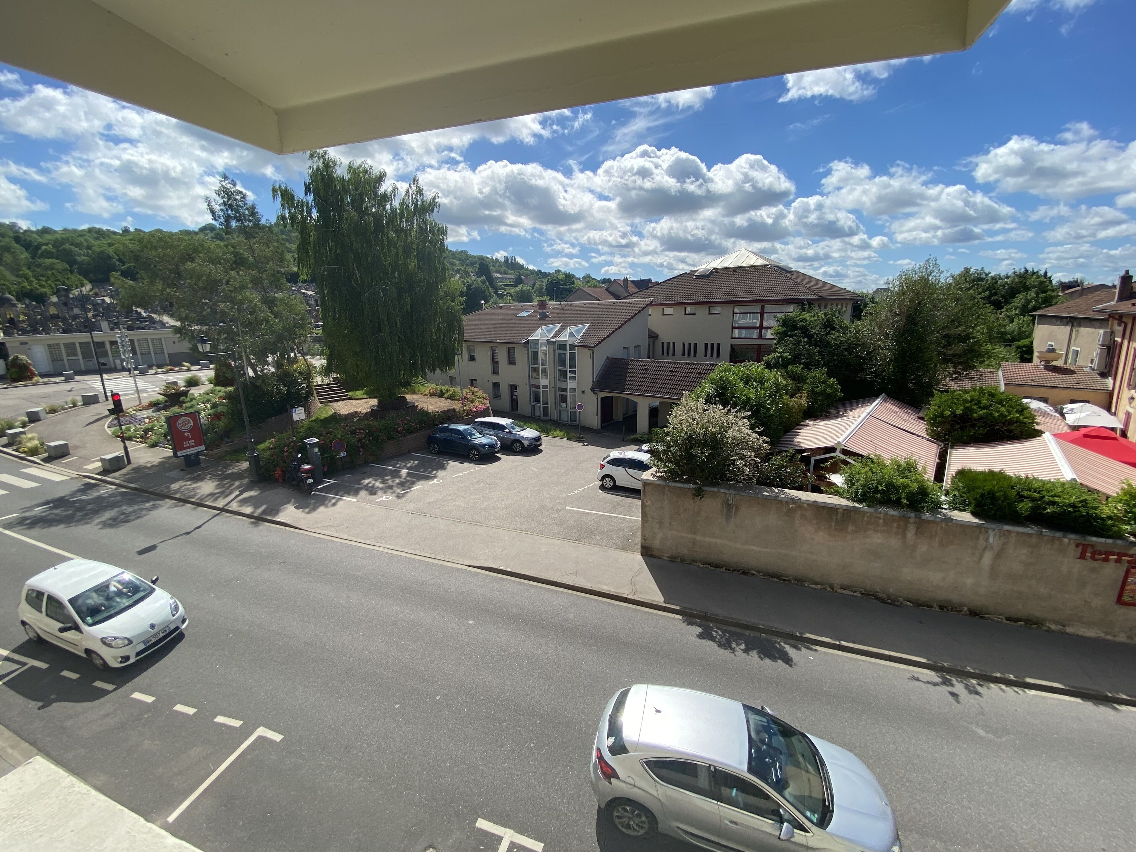 standard twin room, city view | view from room