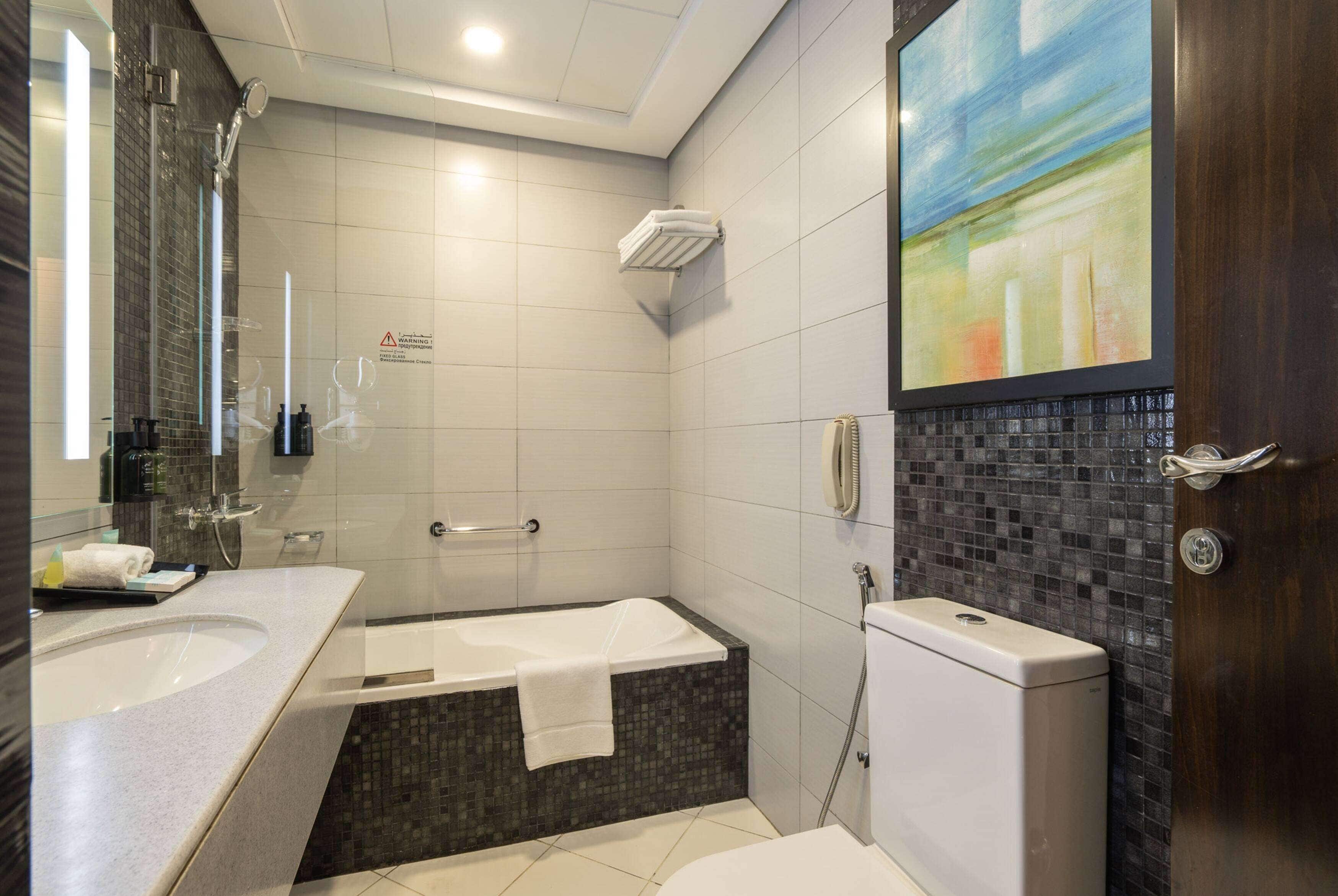 free toiletries, hair dryer, slippers, towels