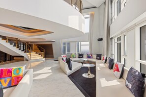 Sky Villa, 2 Bedrooms (1 King & 1 Round Bed) | Premium bedding, minibar, in-room safe, desk