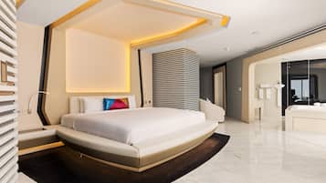 Villa, 2 Double Beds, Pool View (Sky, 1 King & 1 Round Bed) | Premium bedding, minibar, in-room safe, desk