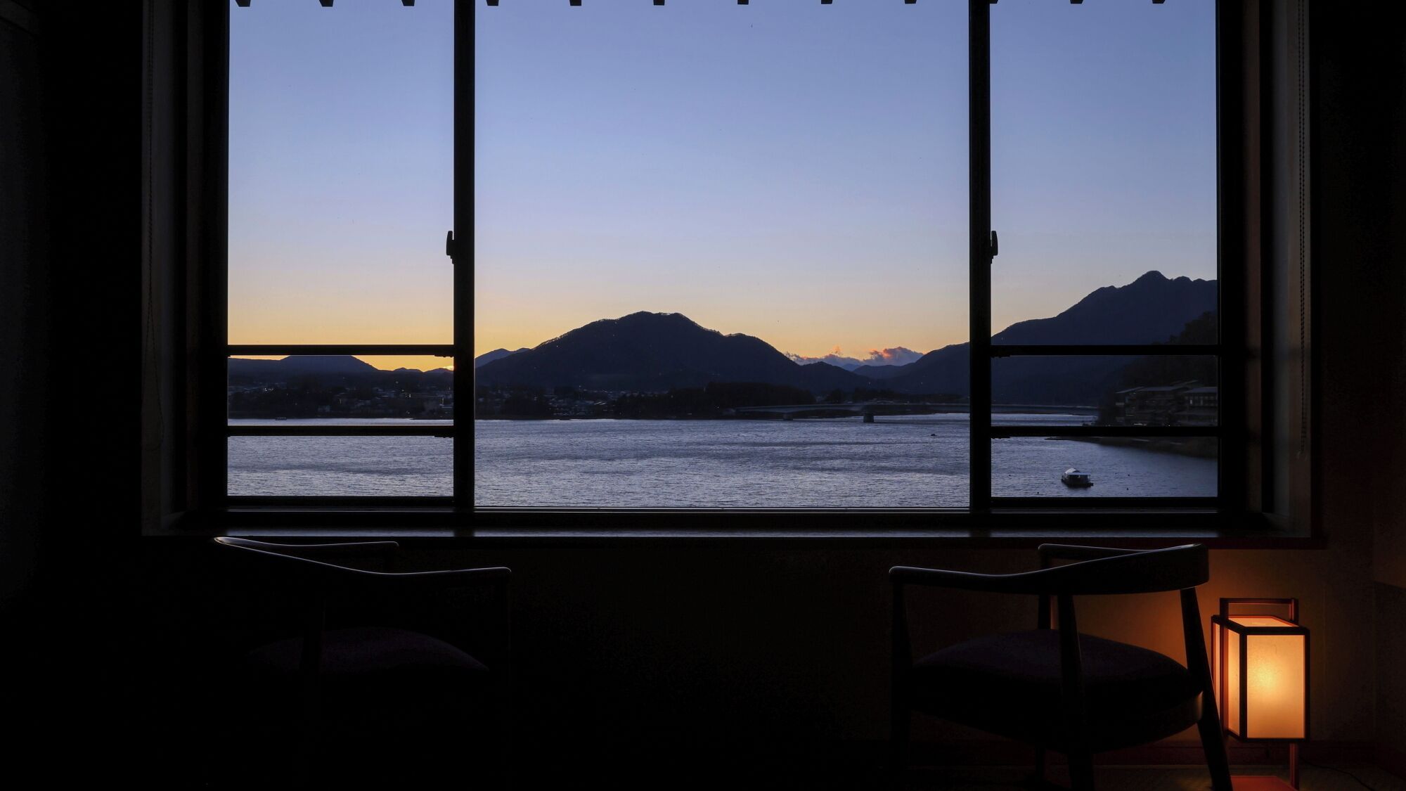 japanese-style room, lake view | view from room