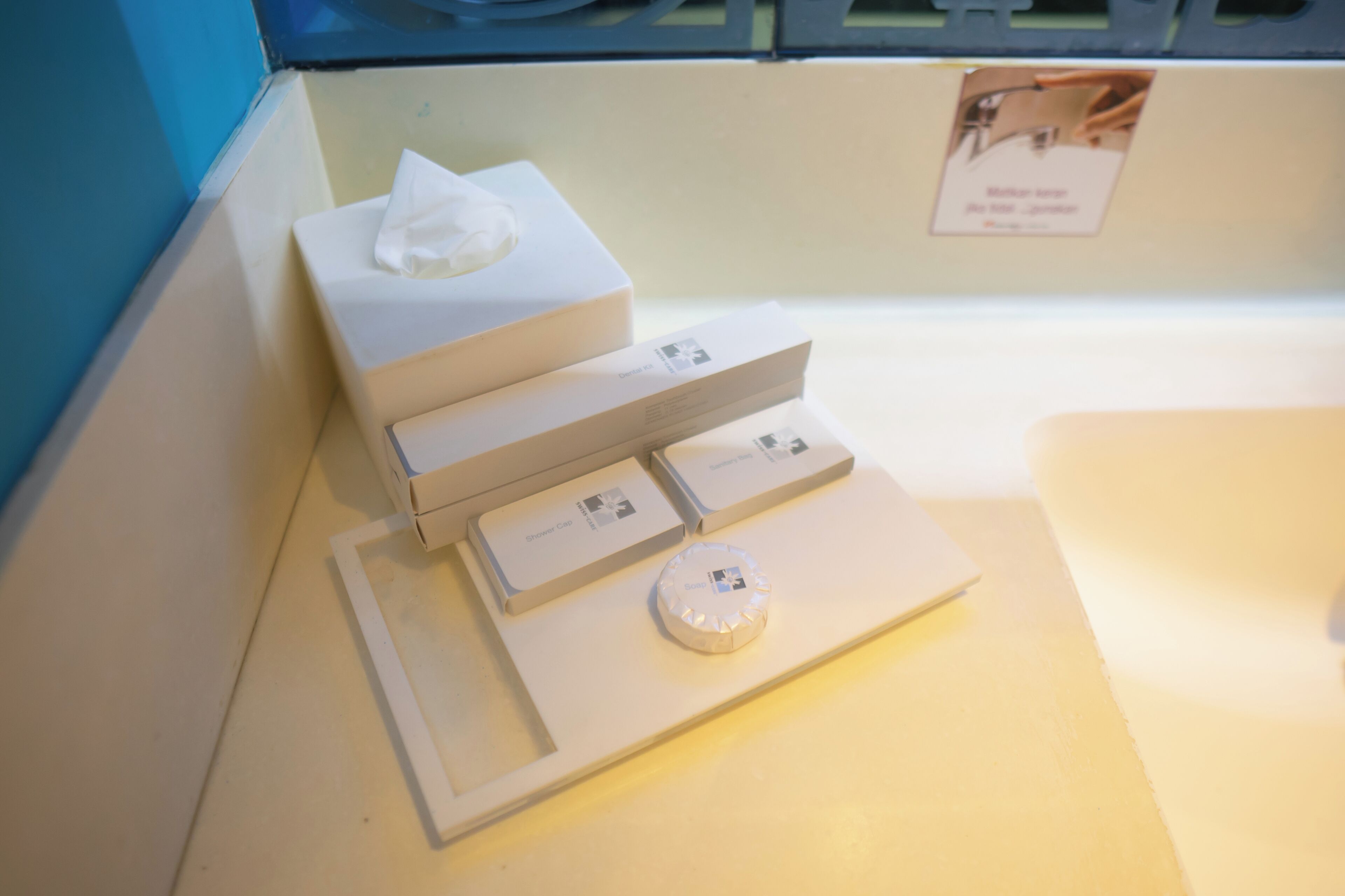 superior twin room | bathroom | slippers, towels, soap, shampoo