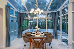 3 Bedrooms Pool Villa | Dining room - Simantra Private Villas (Cha-am)