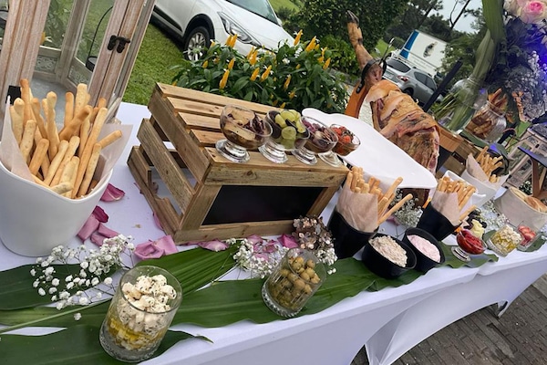 Outdoor wedding area