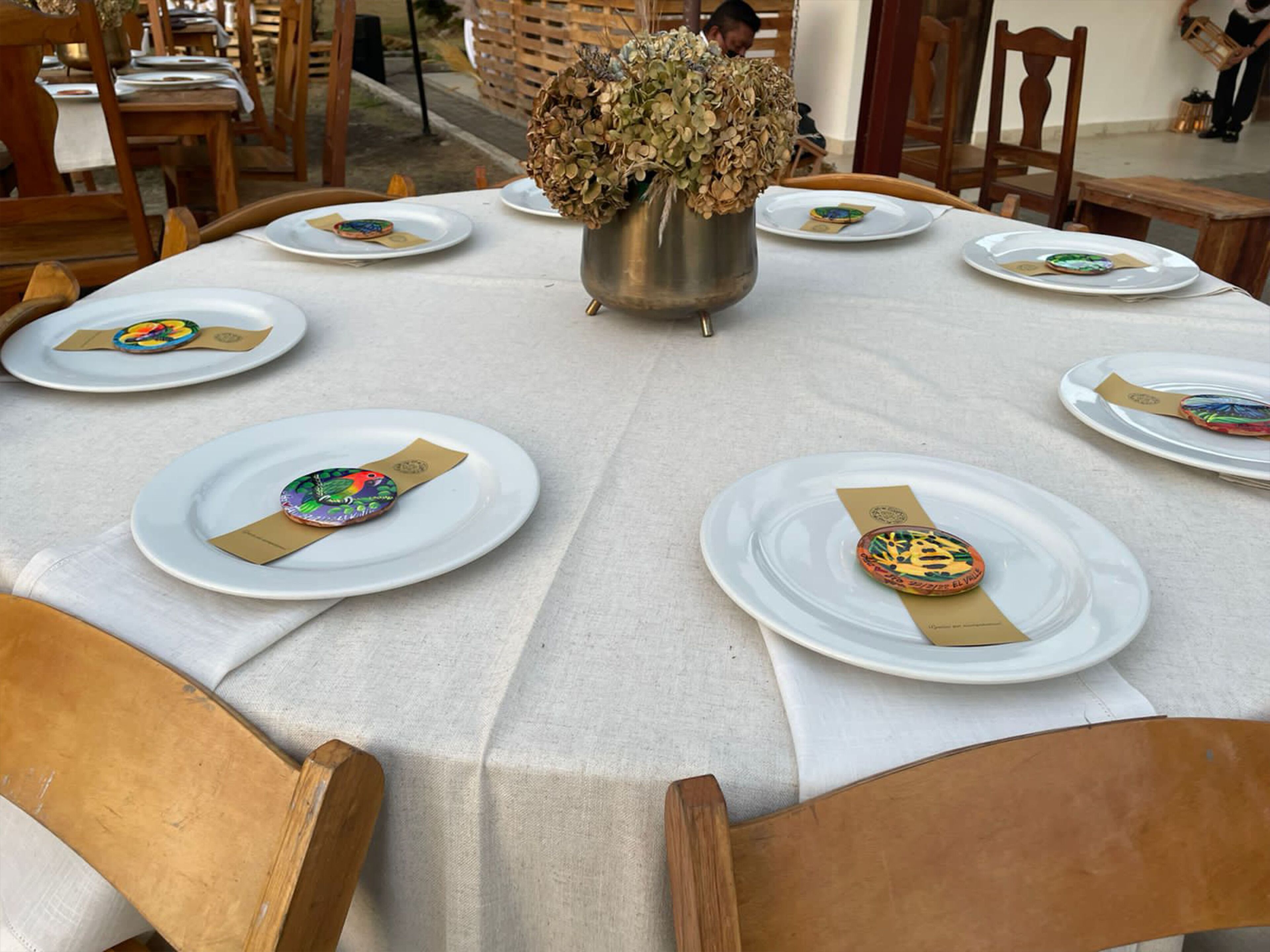 outdoor wedding area