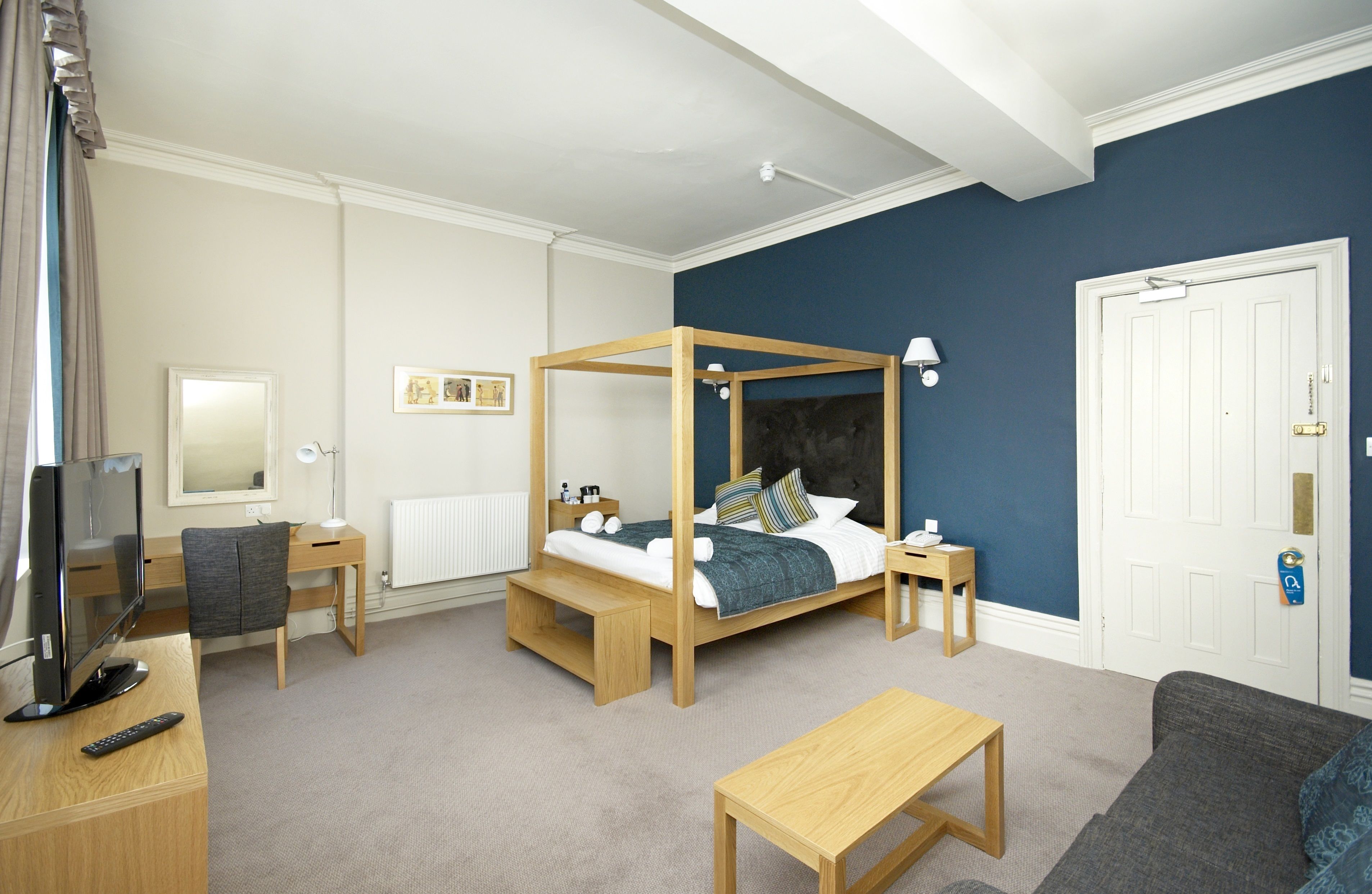 individually decorated, individually furnished, desk, iron/ironing board