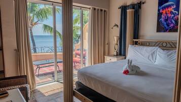 Premium bedding, pillow-top beds, in-room safe, individually decorated