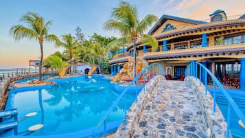 Sueños Two-Bedroom Villa | Front of property - evening/night